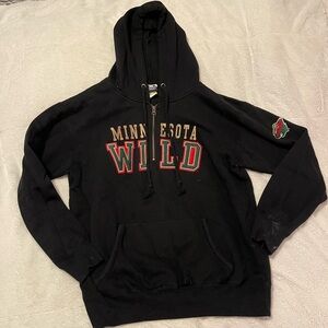 Minnesota Wild Black Quarter Zip Size Small